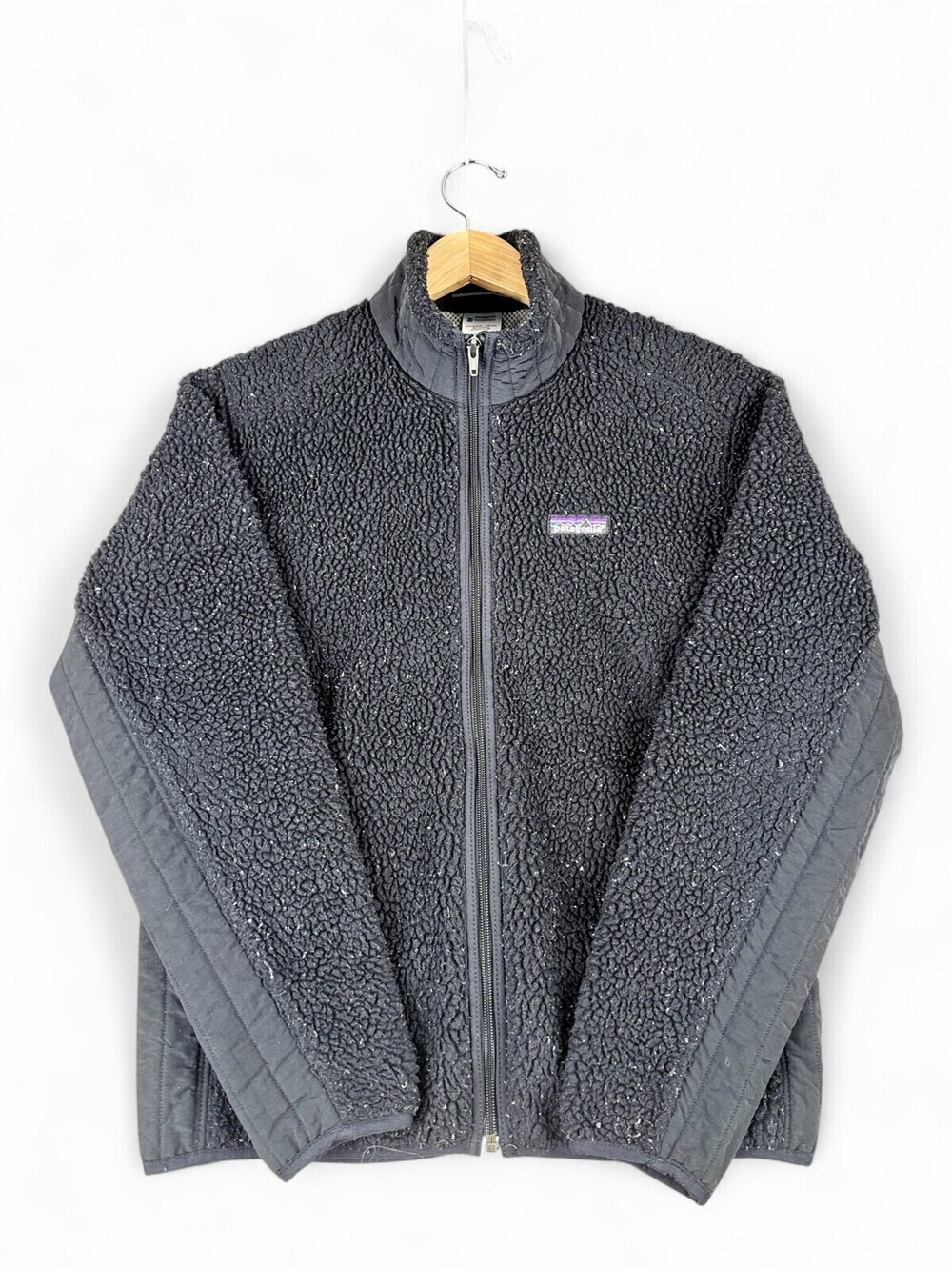 Patagonia Women's Teddy Jacket Black Full Zip L